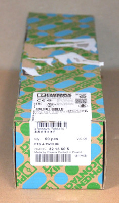 Phoenix Contact PTS 4-TWIN BU Durchgangsklemme 45 Stück 3213605 NEU OVP