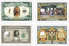 Color Jesus Christ $7 $2 $1 ATM Credit Debit Card Skin Sticker God Christian USA