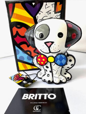 Romero Britto Dalmatian Dog Figurine  - NEW  -