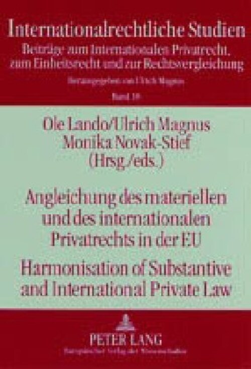 Thumbnail - Angleichung Des Materiellen Und Des Internationalen Privatrechts In