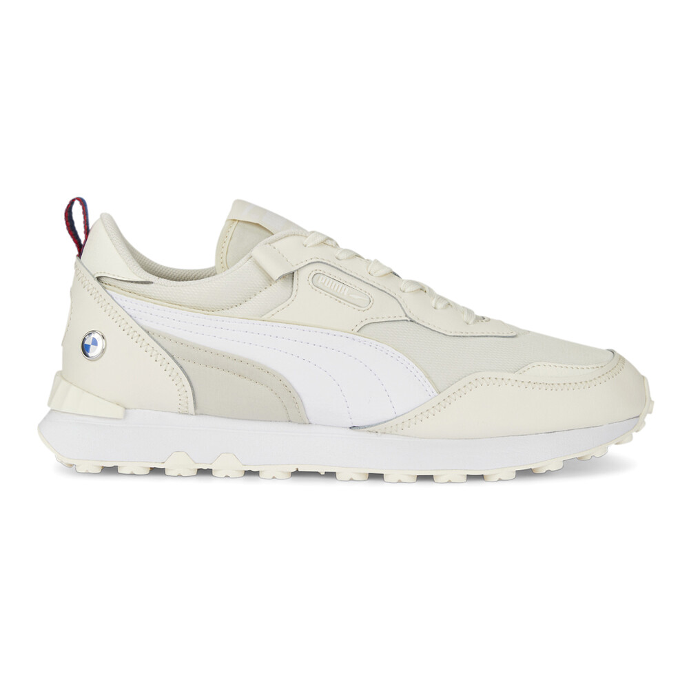 Puma BMW MMS Rider FV Lace Up Mens Off White White Casual Sneakers 30760