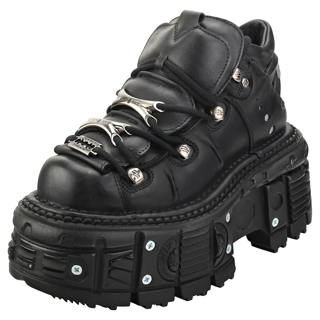 New Rock M-tank106-c2 Unisex Black Scarpe Platform - 43 EU