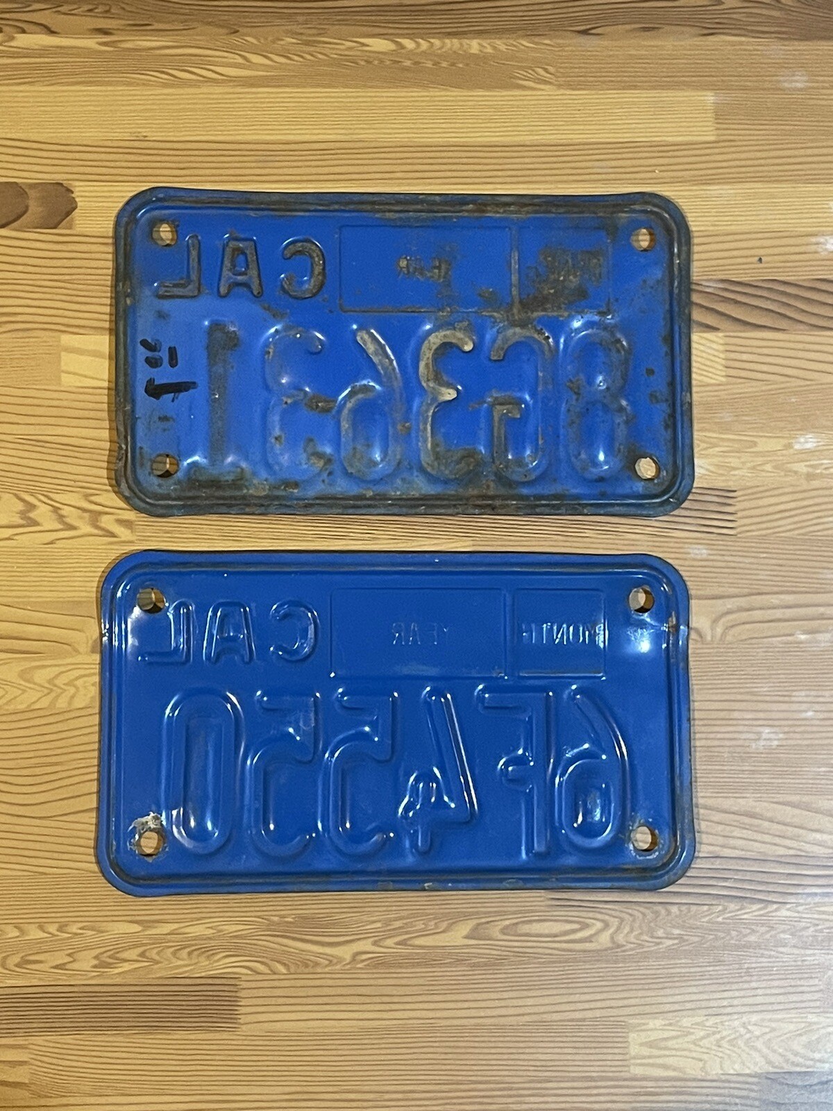 Set Of 2 1980’s California Motorcycle License Plates eBay