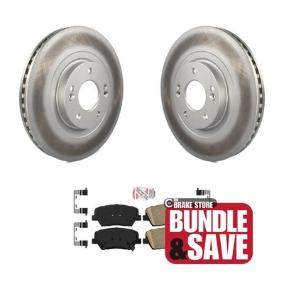 Front Coat Brake Rotor Ceramic Pad Kit For 2013-2016 Hyundai Santa Fe Sport 2.4L