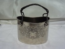 antico CESTINO BASKET Argento Sheffield della famosa collezione "Sweet England" 