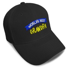 Baseball Cap World's Best Grandpa Embroidery Dad Hats for Men Women 1 Size