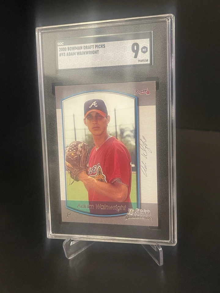 Adam Wainwright Rookie 2000 Bowman Draft Picks #93 - SGC 9 Mint - Cardinals-MLB - Image 4 of 4