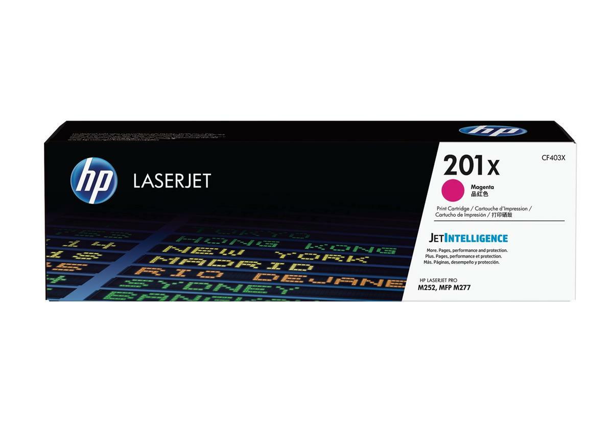 Genuine HP CF403X Magenta Toner Cartridge 201X M252 MFP M277 Open VAT Inc