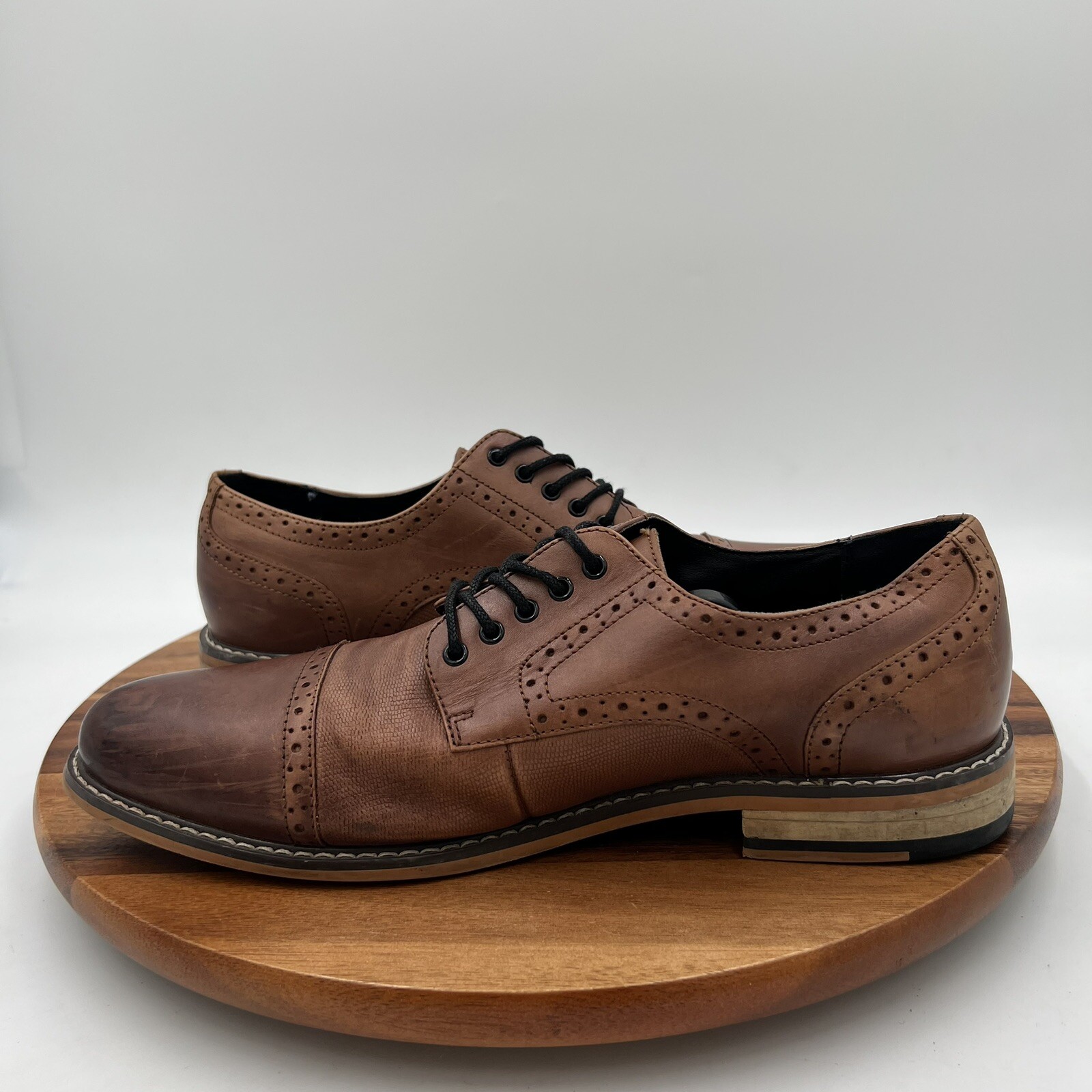 SAOLA Scarpe Oxford uomo marrone casual vestito Bar III Parker taglia 10 5 M