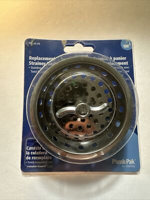 Plumb Pak PP820-34 Stainless Steel Twist-N-Lock Basket Strainer 3-1/2 Dia. (B1)