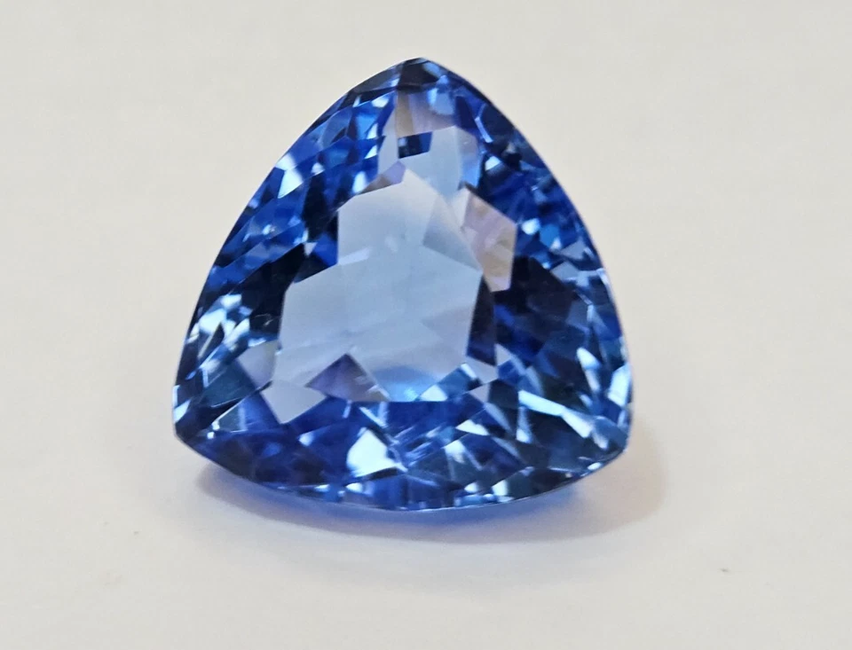 Natural 36-37 Ct Trillion Cut Spinel Blue EGL Certified Loose Gemstone KH1006 - Image 3 of 4