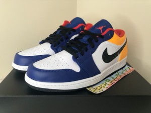 Nike Air Jordan 1 Retro Royal Yellow Blue Black Red Mens 553558 123 | eBay