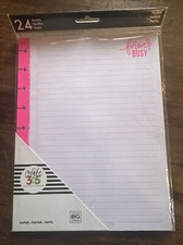 Five (5) of The Happy Planner FOREVER BUSY 24 Refill Pages FILN-01