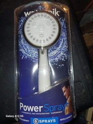 Waterpik Powerpulse Therapeutic 2x Massage Hand Held Showerhead 8 Sprays Qwik
