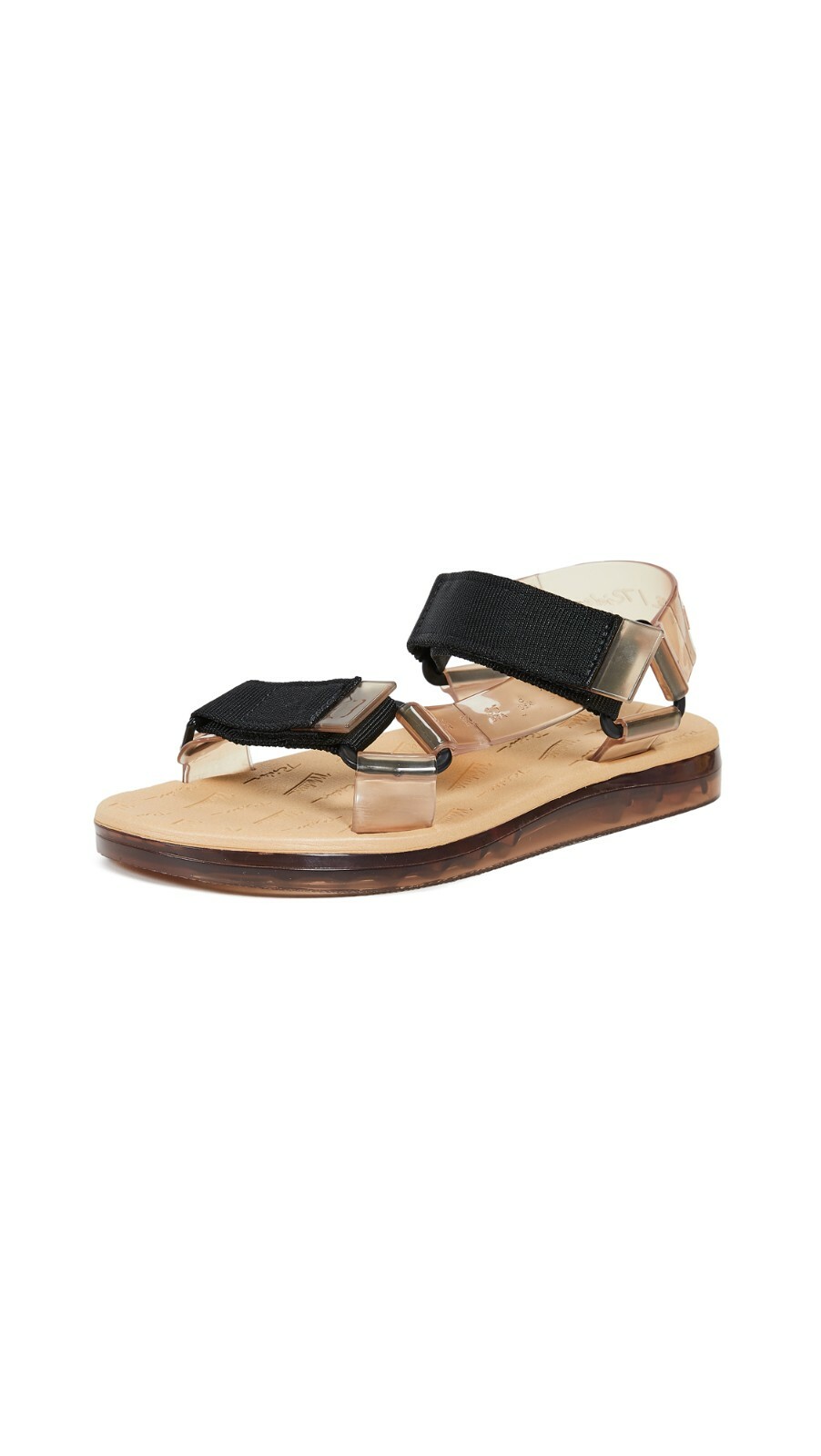 Melissa 7 Papete Rider Sandal Beige Strappy Comfort Walking