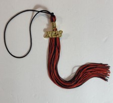 Black Red Graduation Tassel With Gold Date Drop 2023 NEW