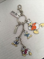 Disney Parks Key Chain Bag Charm Donald Duck NEW NWT