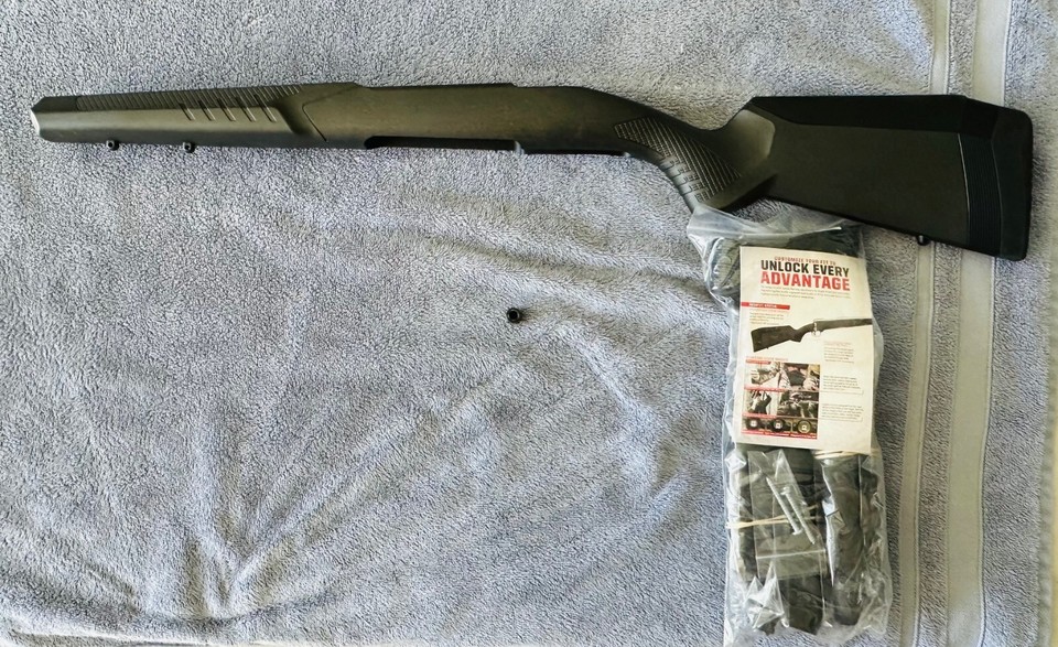 Savage 10/110 Rifle AccuStock Tungsten-RH-Short action-Adj LOP- | eBay