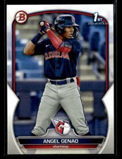 2023 Bowman #BP-140 Angel Genao Prospects Card Cleveland Guardians