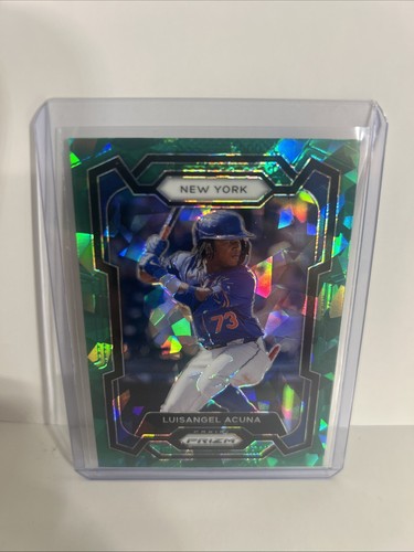 2024 Panini Prizm Baseball Luisangel Acuna Green Ice #24 Prizm New York Mets