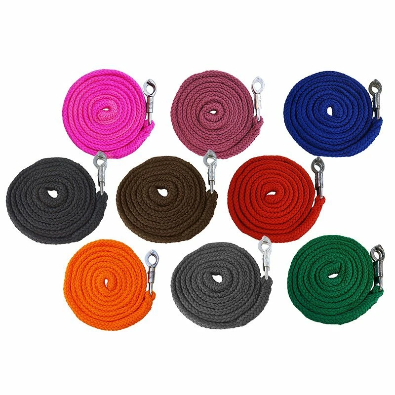 GERMAN RIDING Führstrick Meadow Panikhaken schwarz grün braun pink lila ca 2,2m Neu