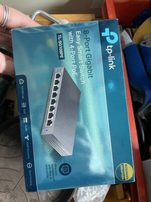 TP-LINK TL-SG108PE 8 Port 1 GBit/s,  4 Port PoE, Easy smart Switch