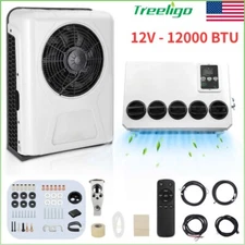 12V Electric Split Air Conditioner Cab AC Unit Kit For Truck Semi Bus RV Caravan