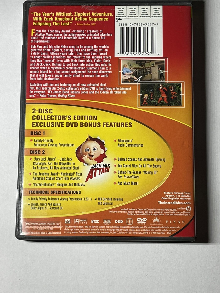 The Incredibles (Full Screen Two-Disc Collector's Edition