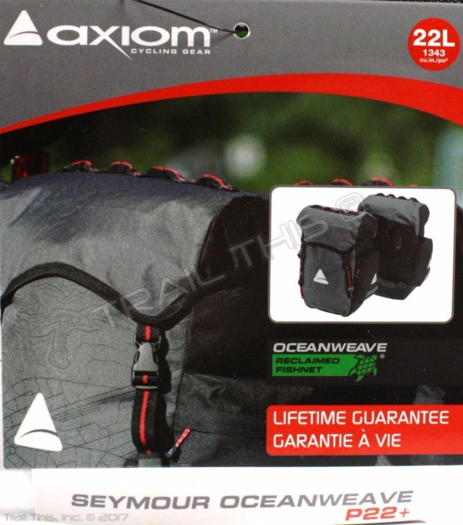 Axiom Seymour Oceanweave 22+ Bike Panniers Pair Saddlebags Commuter
