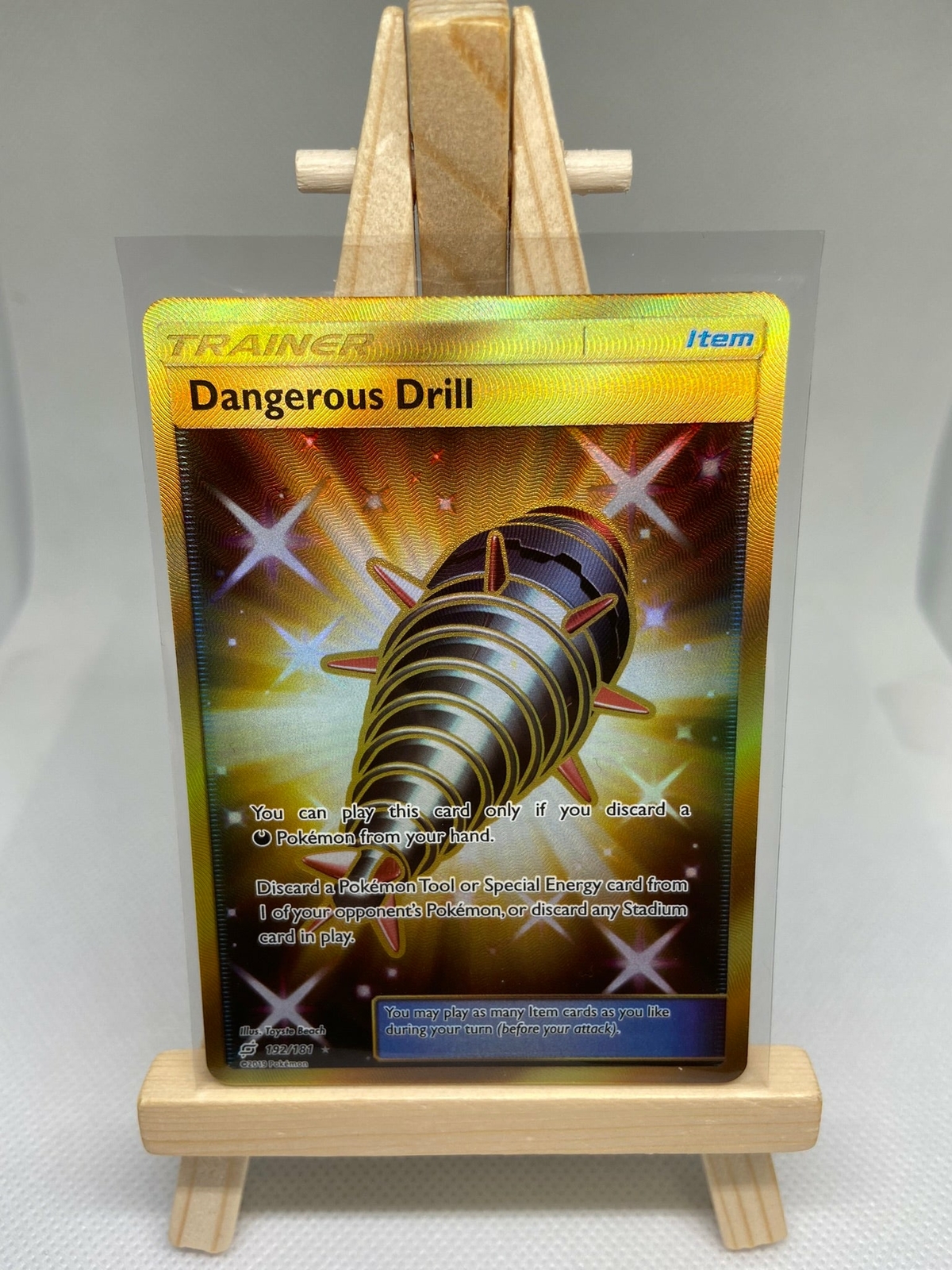 Dangerous Drill - Team Up - 192/181 - Gold Secret Rare - MINT - Pokemon