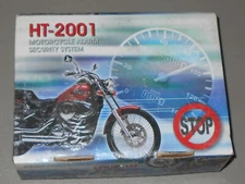 HT-2001 Motorcycle Alarm Security System With 2 Remotes 