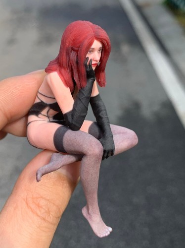 1/16 Silk stockings JK punk Girl Scene Miniature Figure Doll For Car Model Toys - Picture 6 of 21