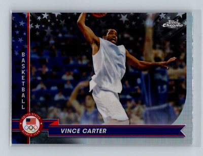 2024 Topps Chrome US Olympics & Paralympic Refractor #185 Vince Carter