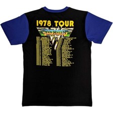 Van Halen Tour 1977 Official T-Shirt - Rock Off Unisex Tee In White, Premium Cotton, Multiple Sizes - View #7