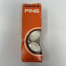 New - Original Ping - Karsten III - Golf Balls - 1 Sleeve of 3 - Rare NOS