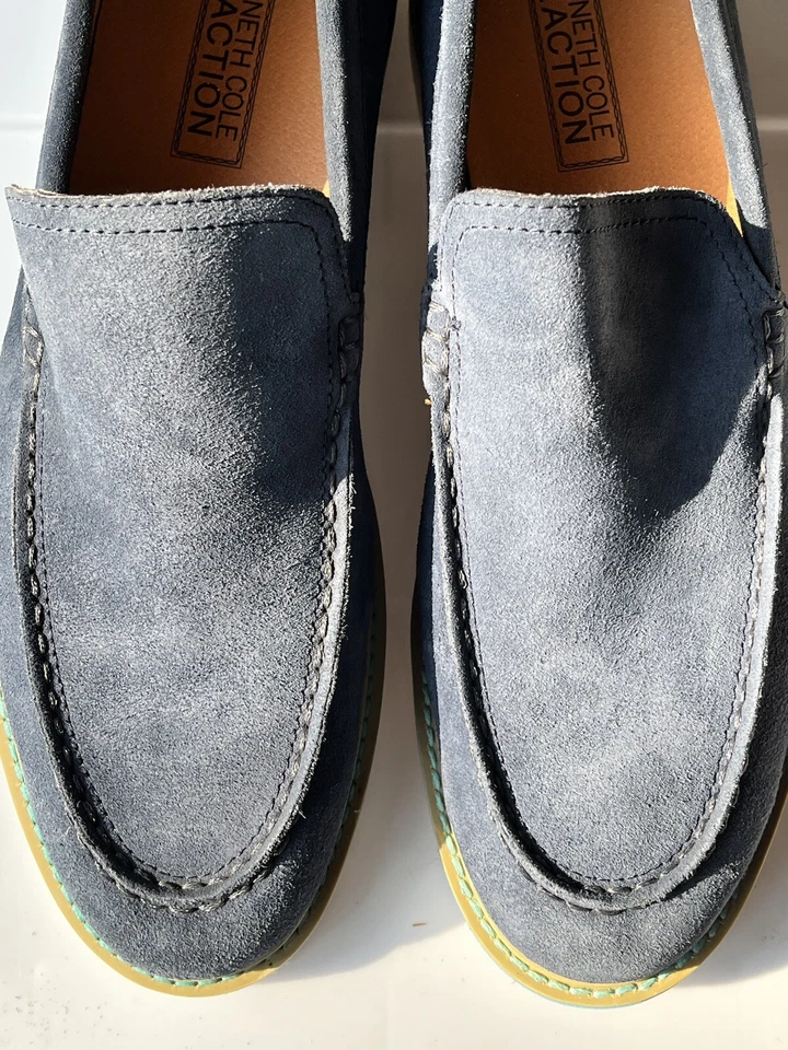 Mocasines Kenneth Cole Reaction Feel The Hype de gamuza azul talla 11 Foto 4 de 4