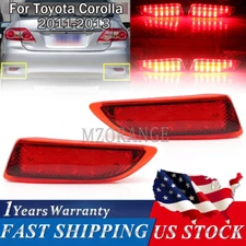 LED Rear Bumper Reflector Brake Lights Lamp For Toyota Corolla 2011 2012 2013 US