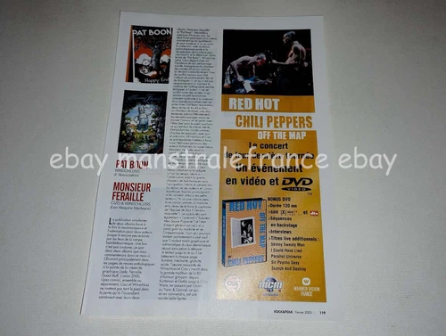 Red Hot Chili Peppers Off The Map ad clipping France