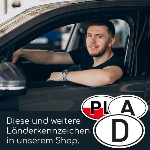 D Magnet Länderkennzeichen 2-er Set Deutschland - 17,5 x 11,5 cm - kfz_760 - Bild 5 von 7