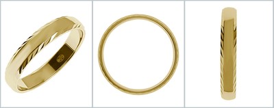 Bague Alliance Femme Plaqué Or 18 Carats 3mm - Tailles 50 à 62 Au Choix, Neuf Avec étiquettes