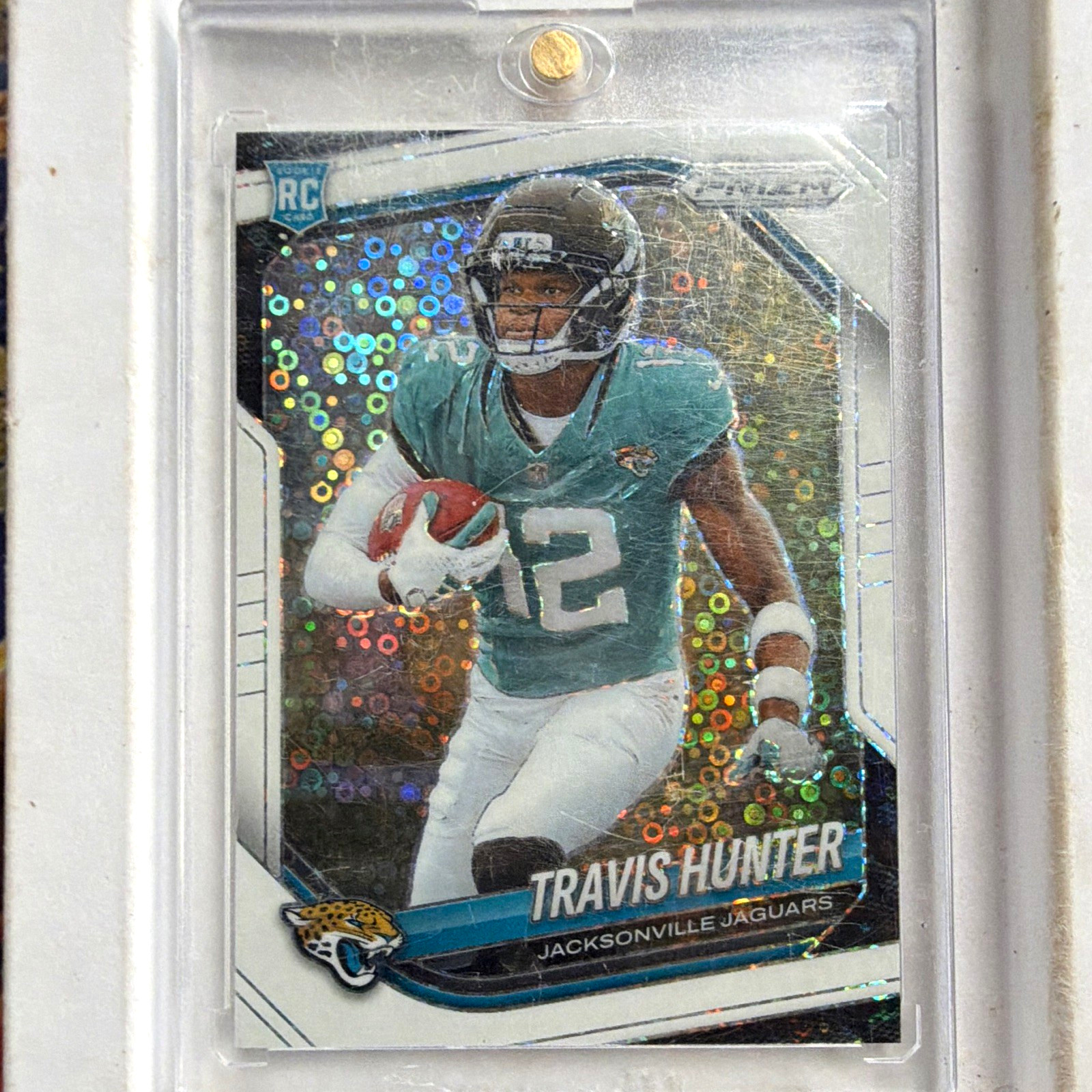 Panini Prizm 2025 Rookies Travis Hunter White Disco Prizm RC #301 Jaguars