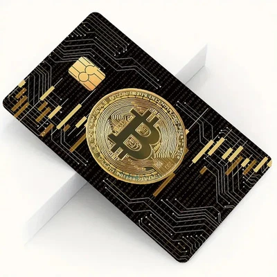 Bitcoin BTC Crypto | Card Skin | Card Sticker | Credit Debit Bank Card Decal
