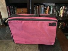 Vintage Starite Pink Cassette Tape Carrying Case 60 Tape Capacity Two sided