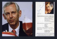 OCEANOGRAPHER Jacques Piccard autograph, signed magazine page & mounted