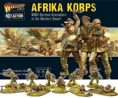Afrika Korps - 28mm Scale Plastic Miniatures for Bolt Action by - Highly Deta...