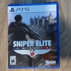 Sniper Elite Resistance PS5 Shooter Video Game by Rebellion - M Rated