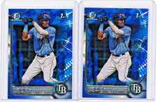 2022 Bowman Chrome 1st Sapphire Edition Prospects Willy Vasquez Lot (2) MLB