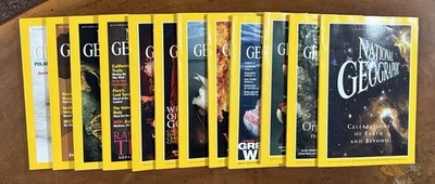 National Geographic Magazine 2000 Full Year - 12 Issues PLUS ALL 5 Maps