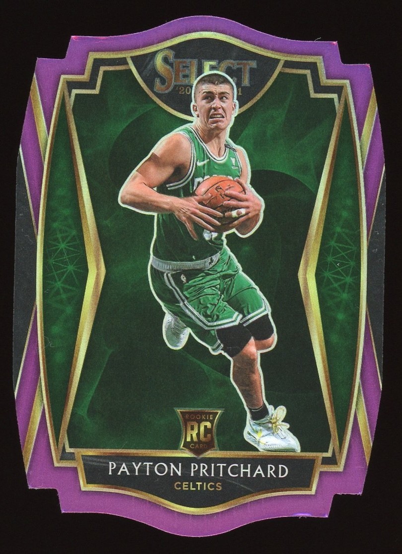 Payton Pritchard 2020 Panini Select Die-Cut Premier Purple Prizm /99 RC #196