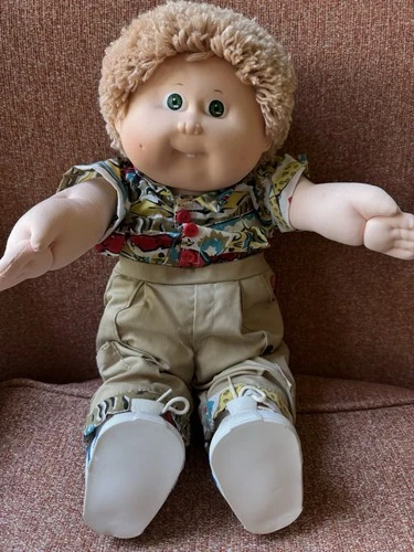 Vintage Cabbage Patch Kid Rare Safari Outfit Boy with Tooth